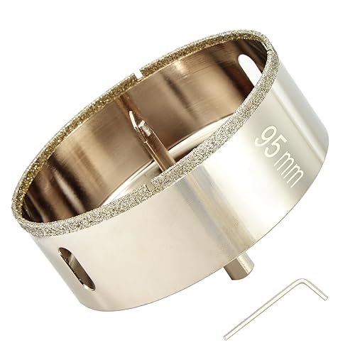 Vista 37 de Sierra perforadora de diamante de 3/4 pulgadas con broca piloto, brocas para azulejos de porcelana, granito, cerámica, mármol, vidrio, piedras