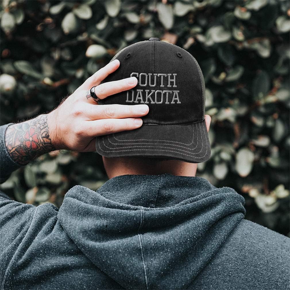 Custom Baseball Cap South Dakota State USA America Embroidery Cotton Soft Mesh