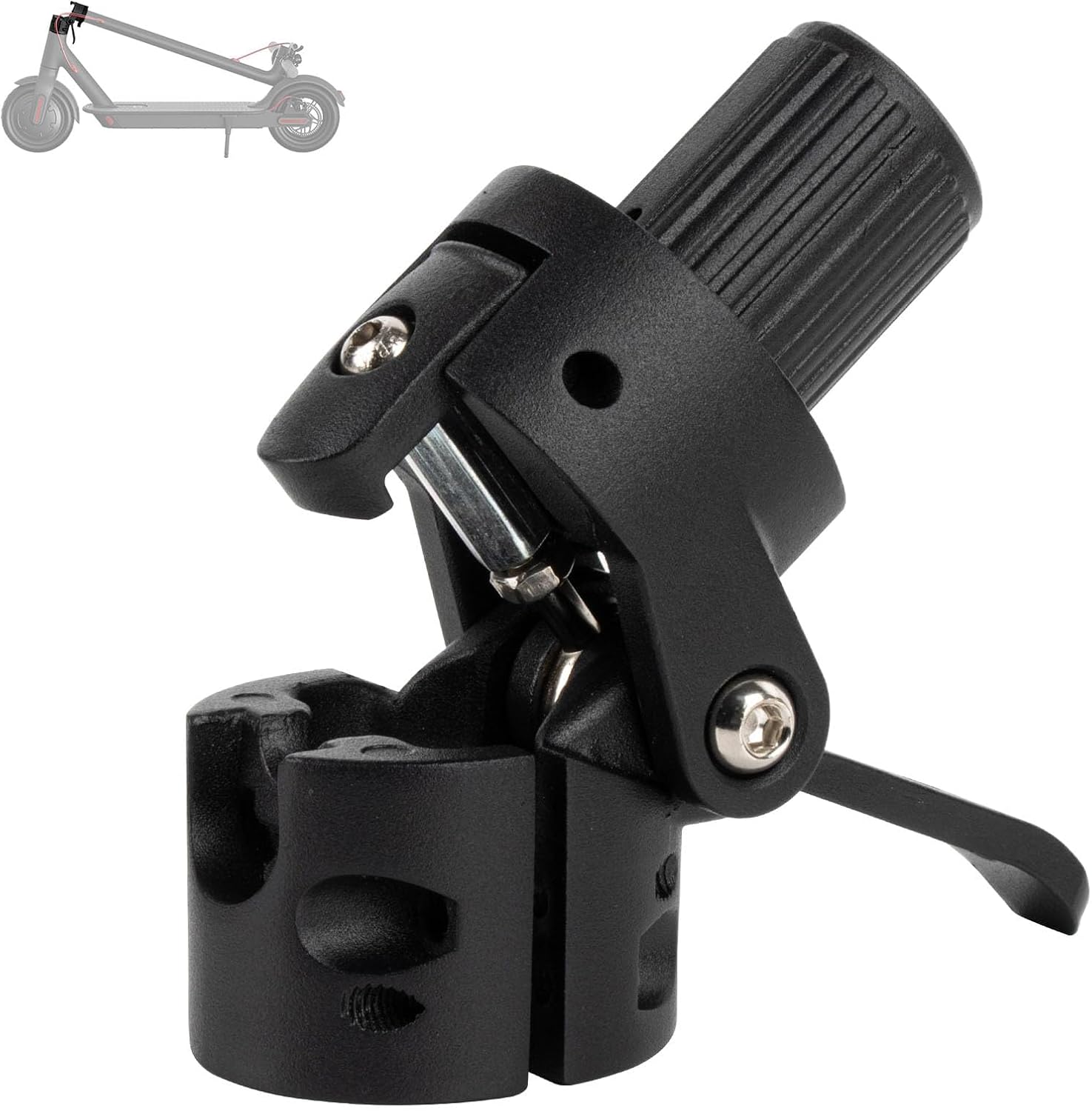PSLER Scooter Folding Pole Base for M365 Pro Pro2 1S Electric Scooter | Stable Locking,Quick Folding,Reduced Stem Wobble,Secure Safety Latch