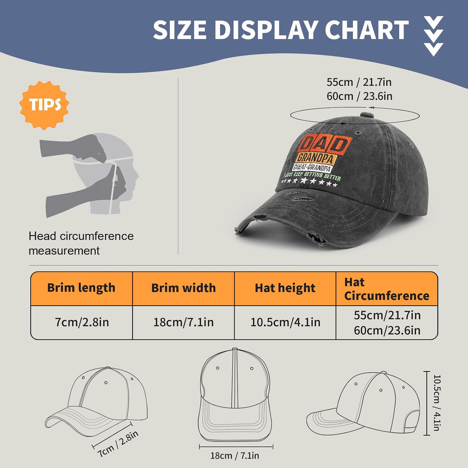 Embroidered Baseball Cap Adjustable Washed Cotton Funny Golf Hats for Womens Men