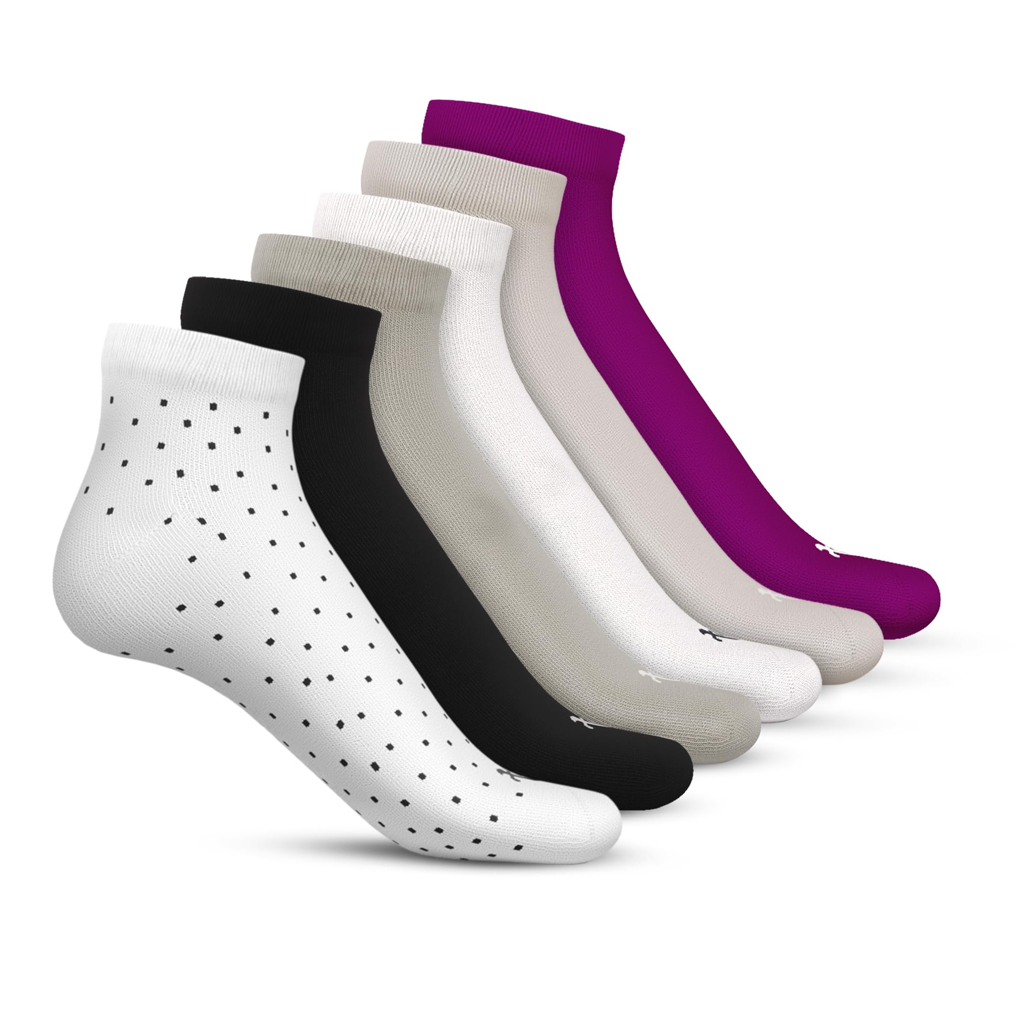 Bamboo Ankle Length Socks for Men and Women | Anti-Odor, Seamless, Super Soft, & Breathable | Office, Lounge, Cycling & Running | Pack of 6-image-47