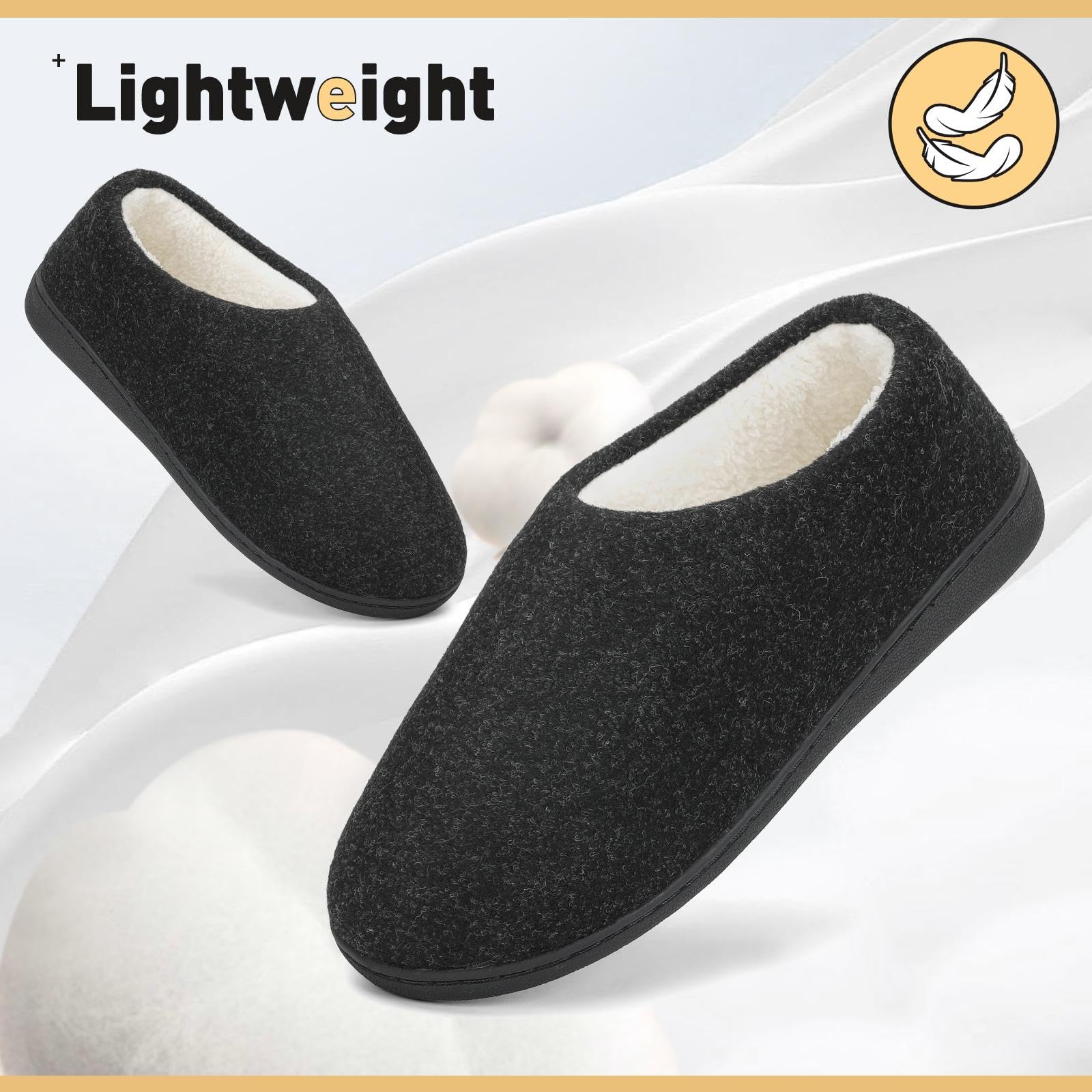 Mishansha Pantofole Inverno Calde in Memory Foam Ciabatte da Casa Comode Antiscivolo Unisex-Adulto Gr.36-47