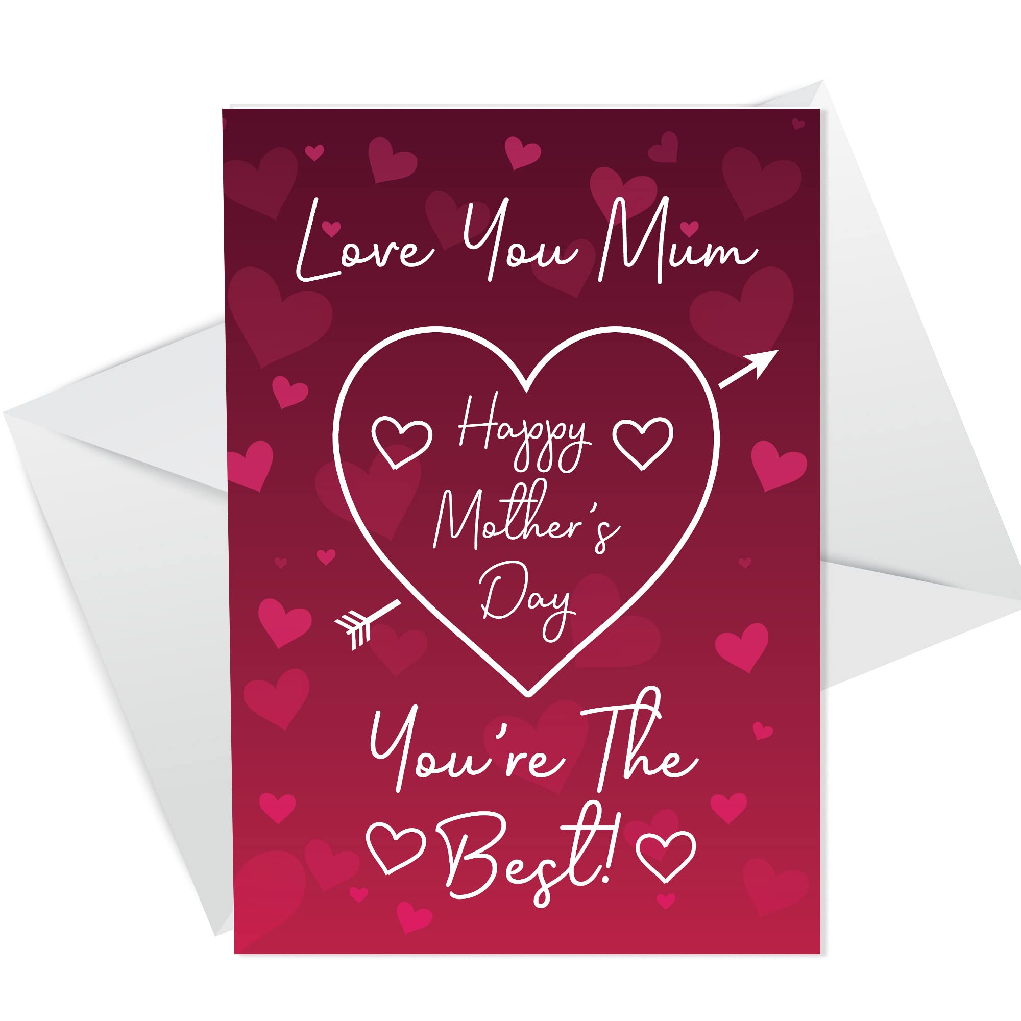 RED OCEAN Happy Mothers Day Card For Mum Cute Card Mother's Day Card From Daughter Son