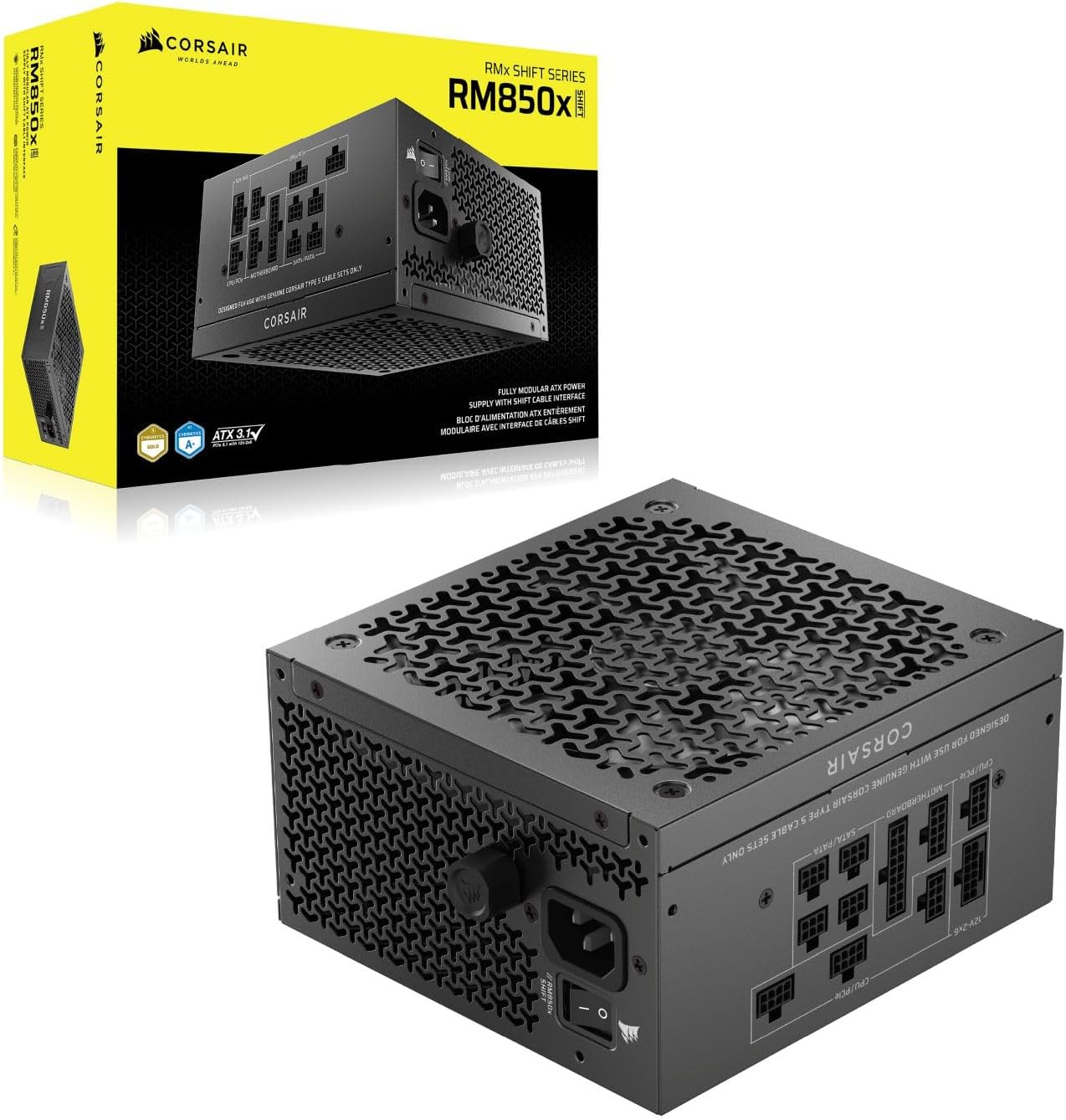 CORSAIR RM850x SHIFT (2025) Alimentatore ATX Completamente Modulare - Interfaccia Laterale Modulare - Alimentatore - Immagine 8