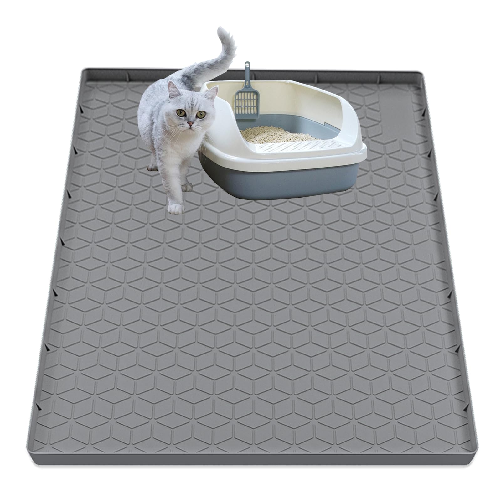 Iprimio Cat Litter Trapper Foldable Waterproof Trapping Mat, Non