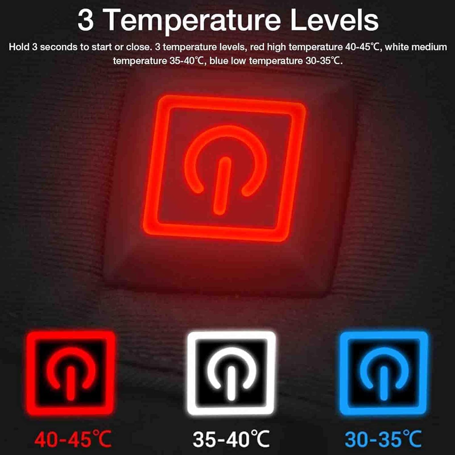 Battery Heated Ski Gloves for Winter, Thickened Touch Screen Heated Gloves for Hunting & Snowboarding, Warm Waterproof Gloves for Men & Women