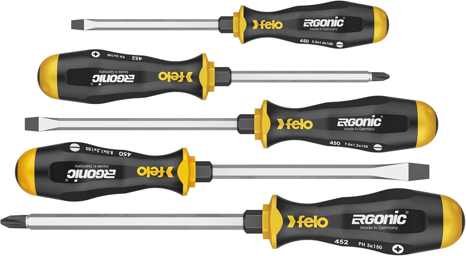 Felo SD ERGONIC Hammer cap Set 5-pcs. SL/PH 2 + 3