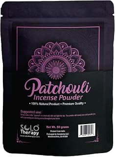 Patchouli Incense Powder 50 Grams, Premium Quality, 100% Natural, Sacred Space, Natural Incense, Loose Incense, Product from India, Packaged in The USA (Patchouli Incense Powder)