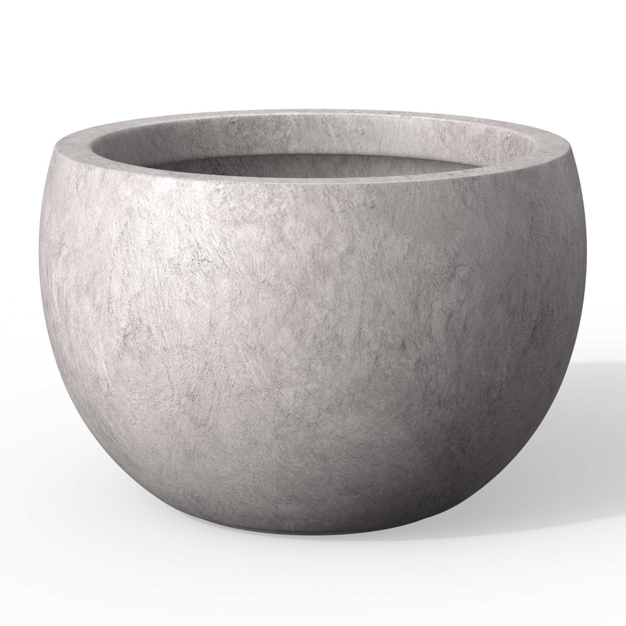 Amazon.co.jp: カンテ 丸型コンクリートプランター ライトグレー 直径