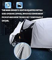 Vista 4 de Ajuste personalizado para funda de automóvil Toyota, 7 capas de cubierta impermeable para todo tipo de clima, para exteriores, cubierta completa