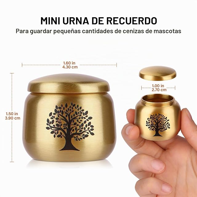Foto 2 de 7 de Urnas Pequeñas del Árbol de la Vida para Cenizas