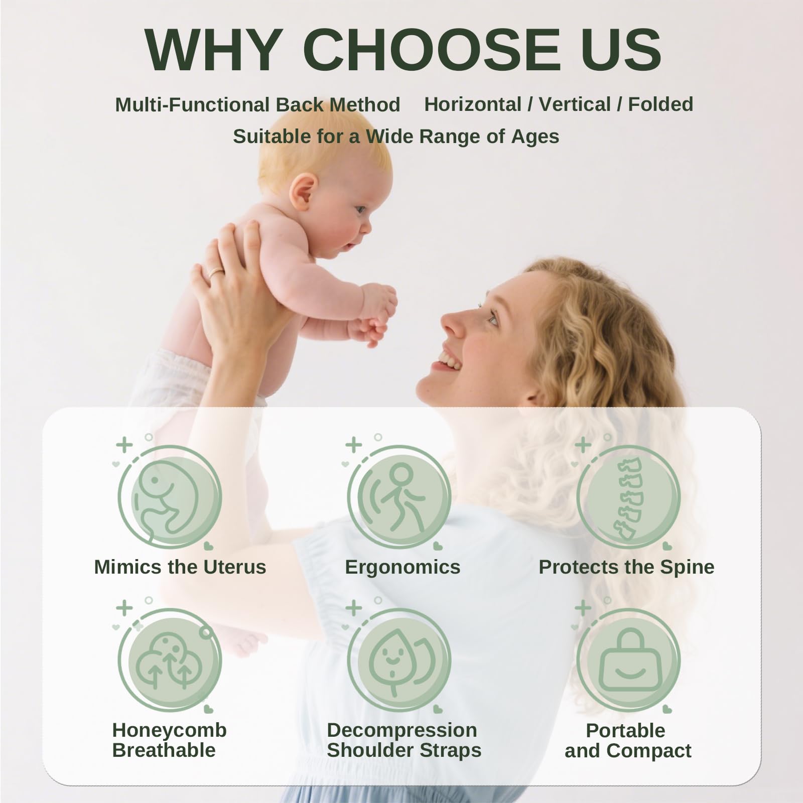 IBOPUXIU Marsupio Laterale per Bambino, Marsupio per Fianchi, Marsupio Regolabile per Spalle, Marsupio Ergonomico per Fianchi, Marsupio per Bambini per Neonati fino a 3-36 Mesi (Rosa Tipo Rete)