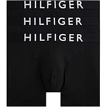 Tommy Hilfiger Uomo Slip Boxer Confezione da 3 con Fascia con Logo, Nero (Black, Black, Black), XS