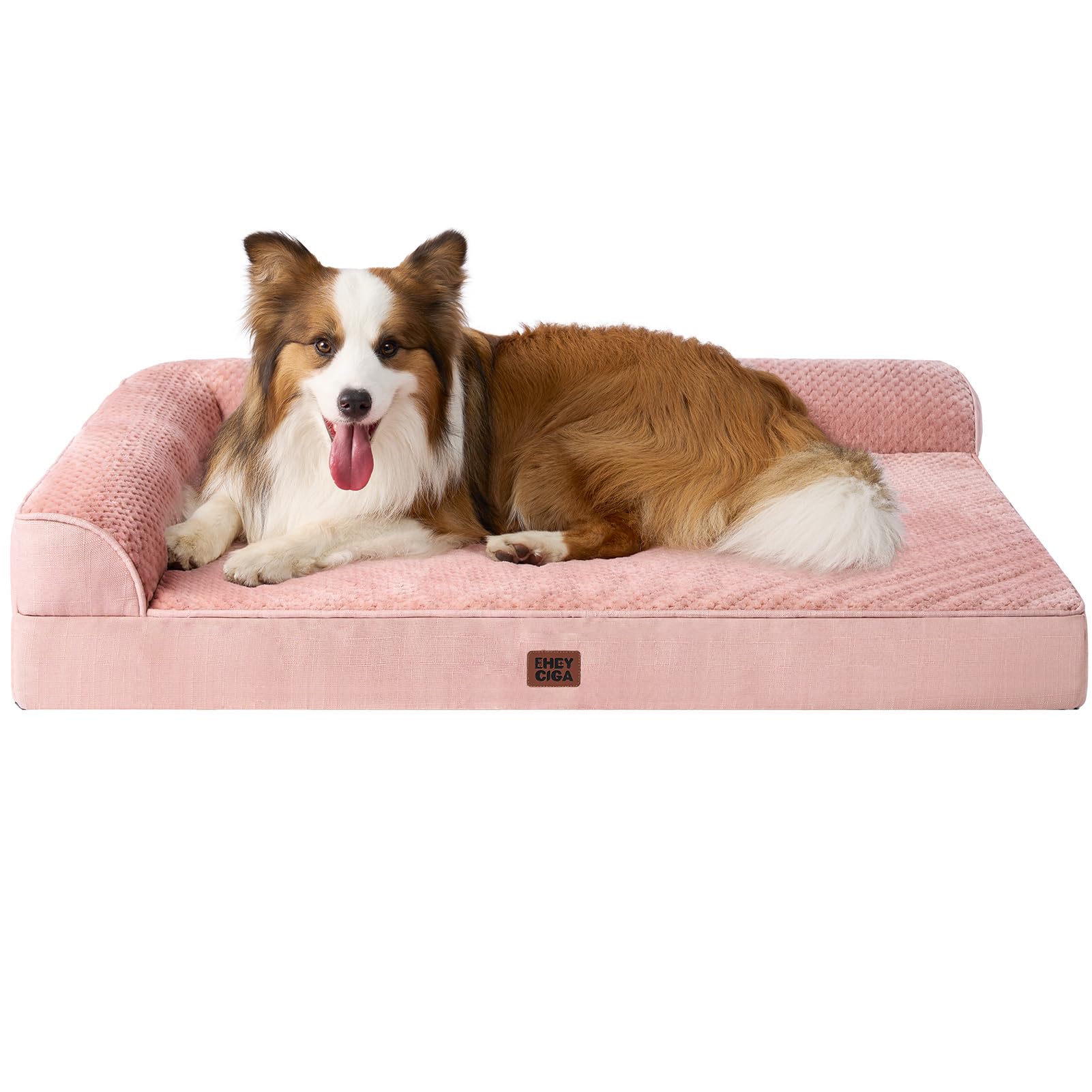 EHEYCIGA XL Dog Bed Memory Foam for Crate, Extra Large Dog Bed Orthopedic with Washable Removable Cover, Waterproof Pet Sofa Couch XLarge Size Dogs,