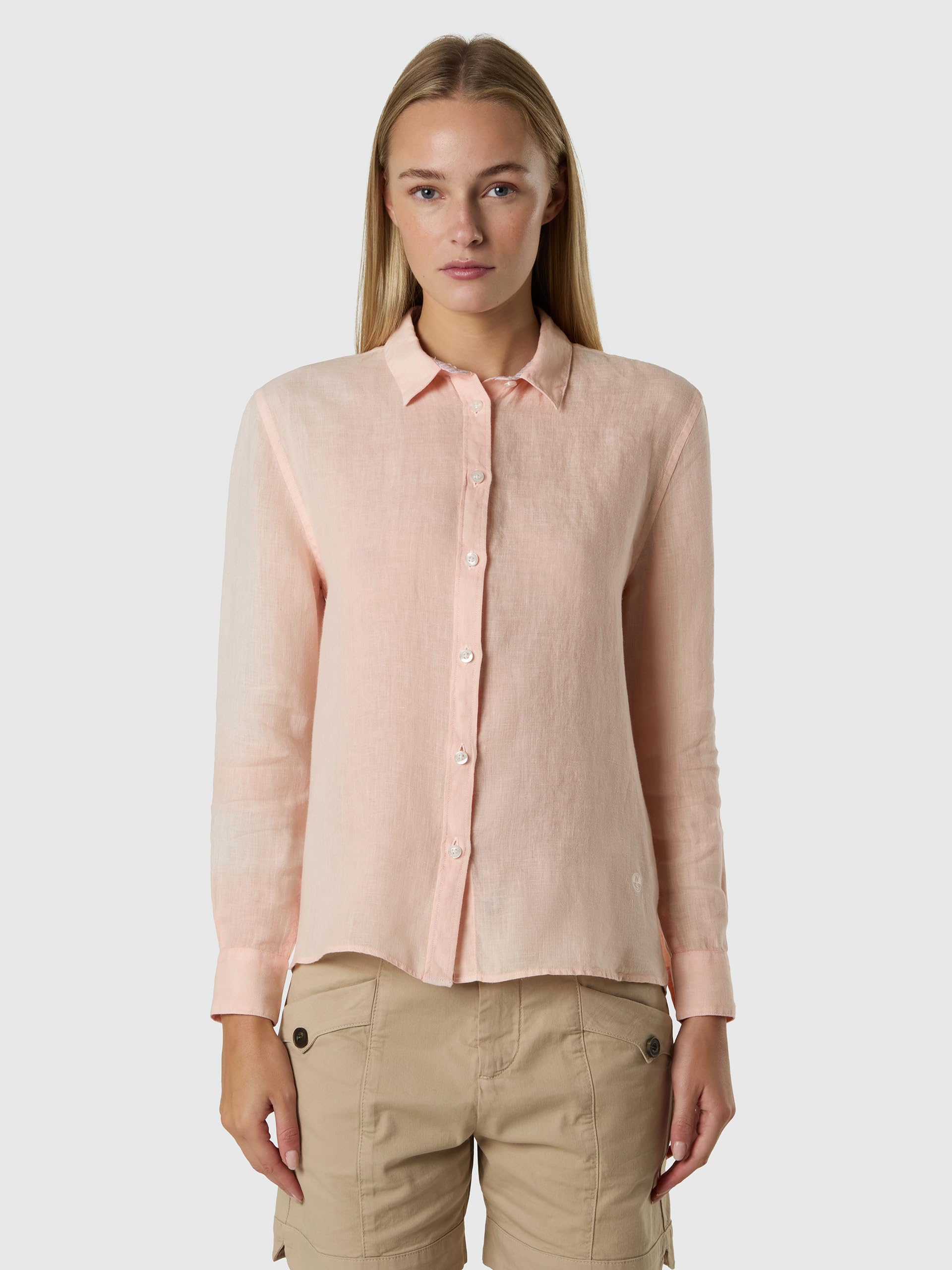 NORTH SAILS Camicia Donna in Lino Tinto in Capo