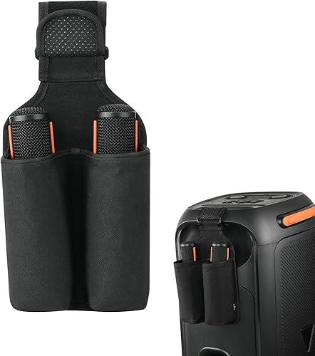 TXEsign Soporte de micrófono para JBL PartyBox Stage 320, soporte de almacenamiento para micrófonos inalámbricos estándar, accesorios para micrófono