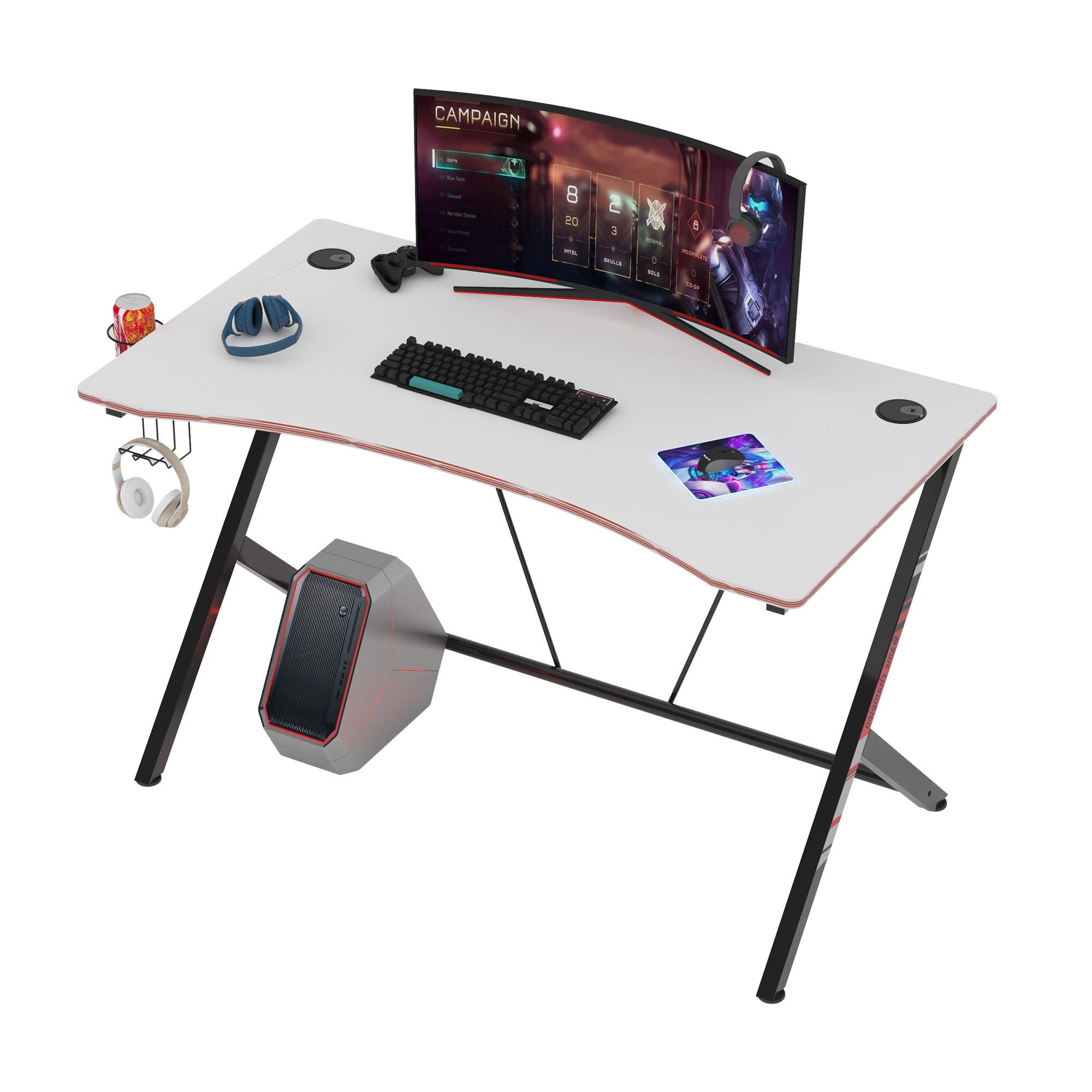 Buy CAIYUN Gaming Computer Desk with Storage for Headset, Home Office