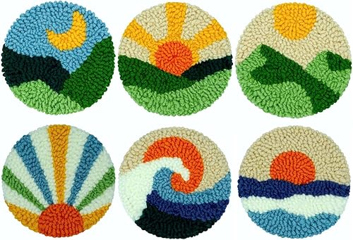 Miniatura 12 de Kit de agujas perforadoras para principiantes, adultos y niños, accesorios de llavero para mochilas, bolsos, llavero de automóvil, kit de bordado