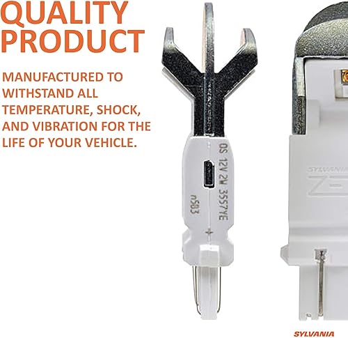 Miniatura 8 de Focos de luz LED blanca x 2 unidades, Sylvania Zevo 921 T-10 W5W, 3157, Ambar