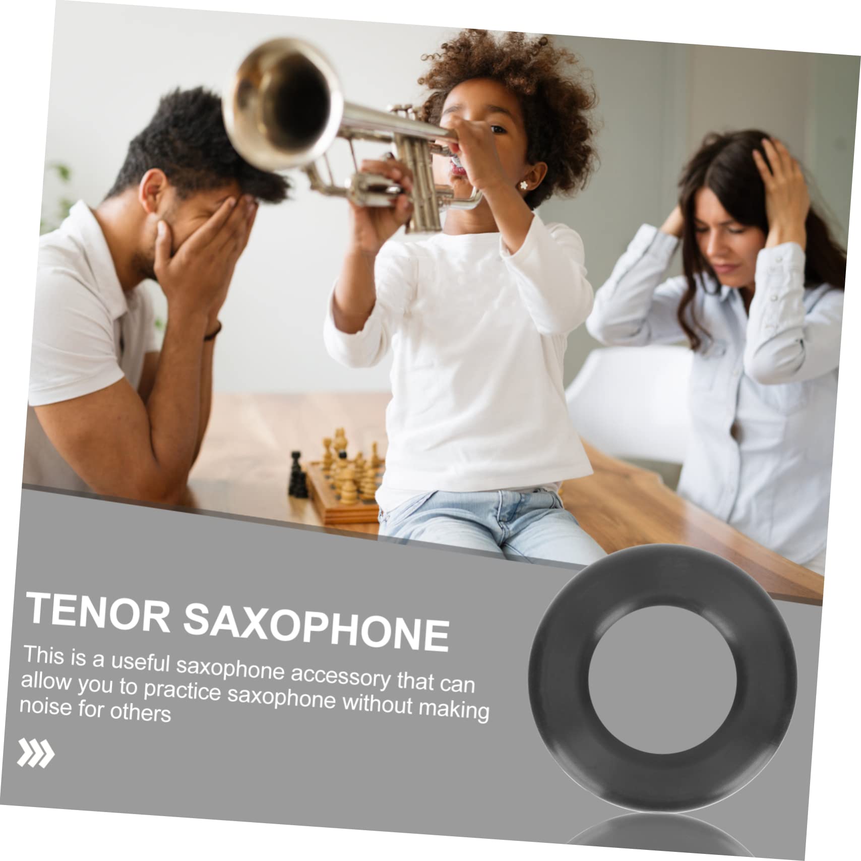 ibasenice 5pièces Silicone Mute Pour Saxophone Ténor Accessoire Pratique De Du Bruit Pour Musiciens Débutants Silencieux Matériau Et Facile à Installer