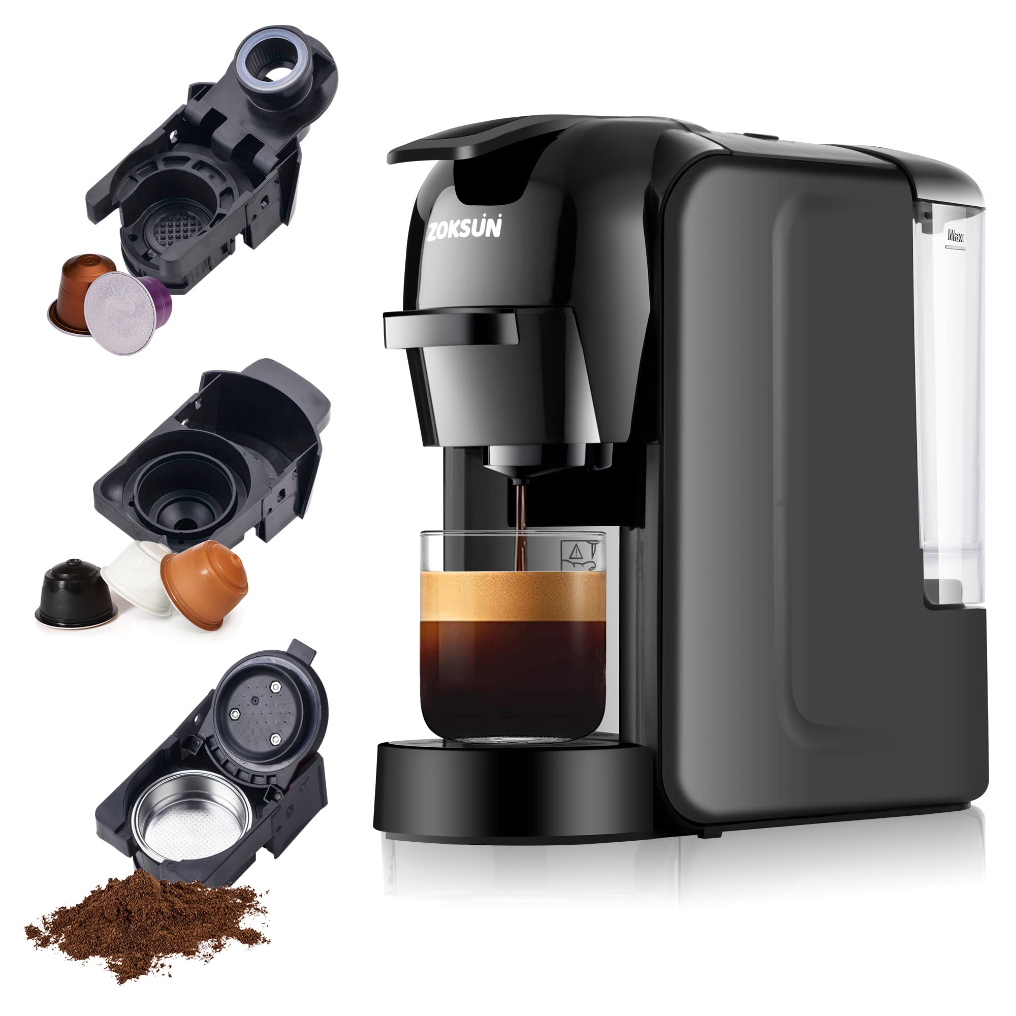 Buy ZOKSUN 19 Bar Espresso Machine, 3 in 1 Coffee Machine for Nespresso