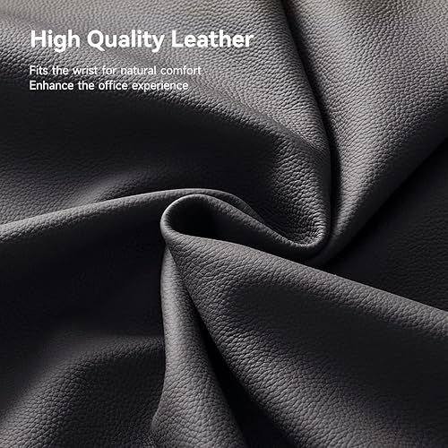 Miniatura 5 de Hagibis Soporte para reposamuñecas para teclado con funda de almacenamiento de partición de escritorio, espuma viscoelástica suave ergonómica, base