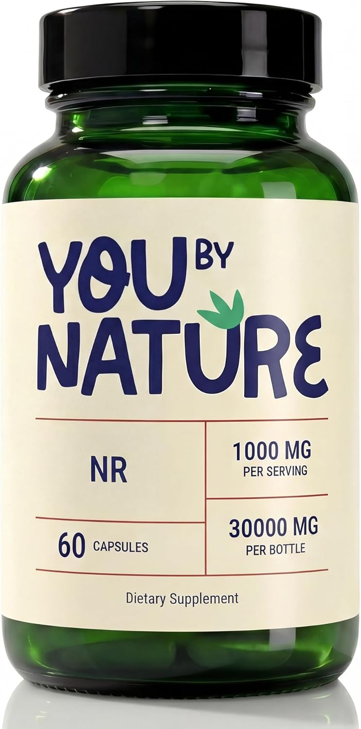 Nicotinamide Riboside NR 1000 mg Daily Capsule - Supplement for Adults (60 Capsules, 30 Servings)