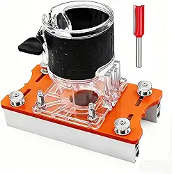 Tupia Manual com Base Ajustável para Fresadora de Madeira, Base de Roteador 2 em 1 para Carpintaria, Compatível com Máquinas de 65mm, Acessório Profissional para Trabalhos em Madeira