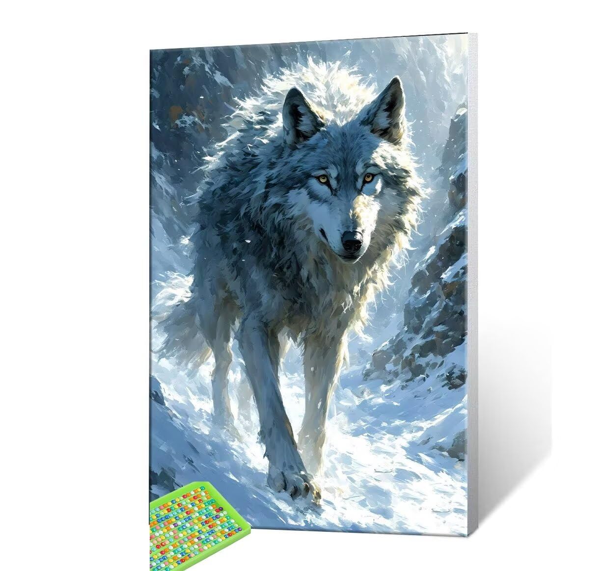 DIY Malarstwo diamentowe 5D, sztuka diamentowa, śnieżny wilk, zestawy dla dorosłych, sztuka ze strasu, haft, artykuły rzemieślnicze, dla dzieci i dorosłych, idealna dekoracja ścienna do domu,