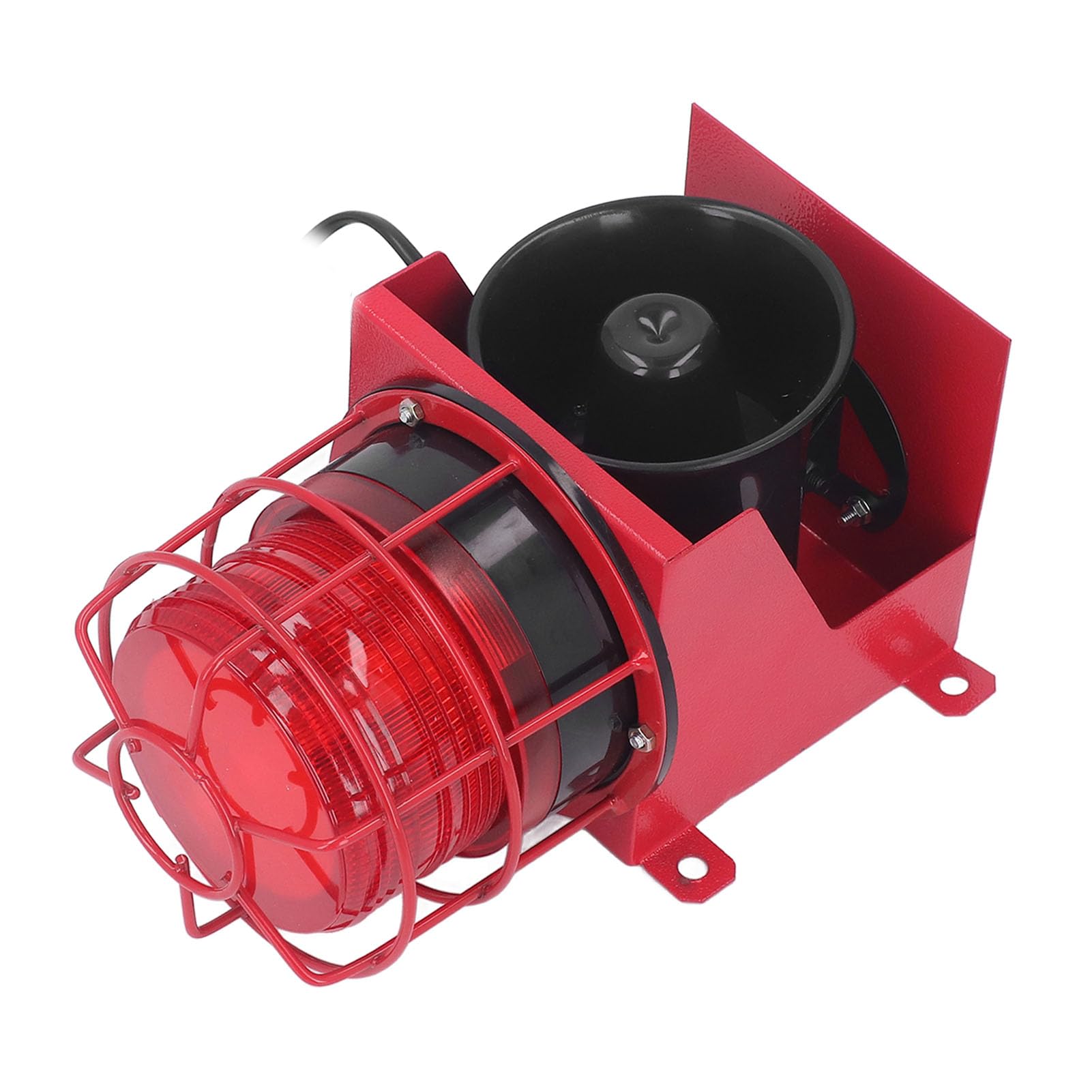 Alarme Sonore et Lumineuse Industrielle 115 DB, Protection IP65, Montage Mural Stroboscopique LED, Voyant D'avertissement Stroboscopique D'urgence, Alarme Extérieure Adaptée