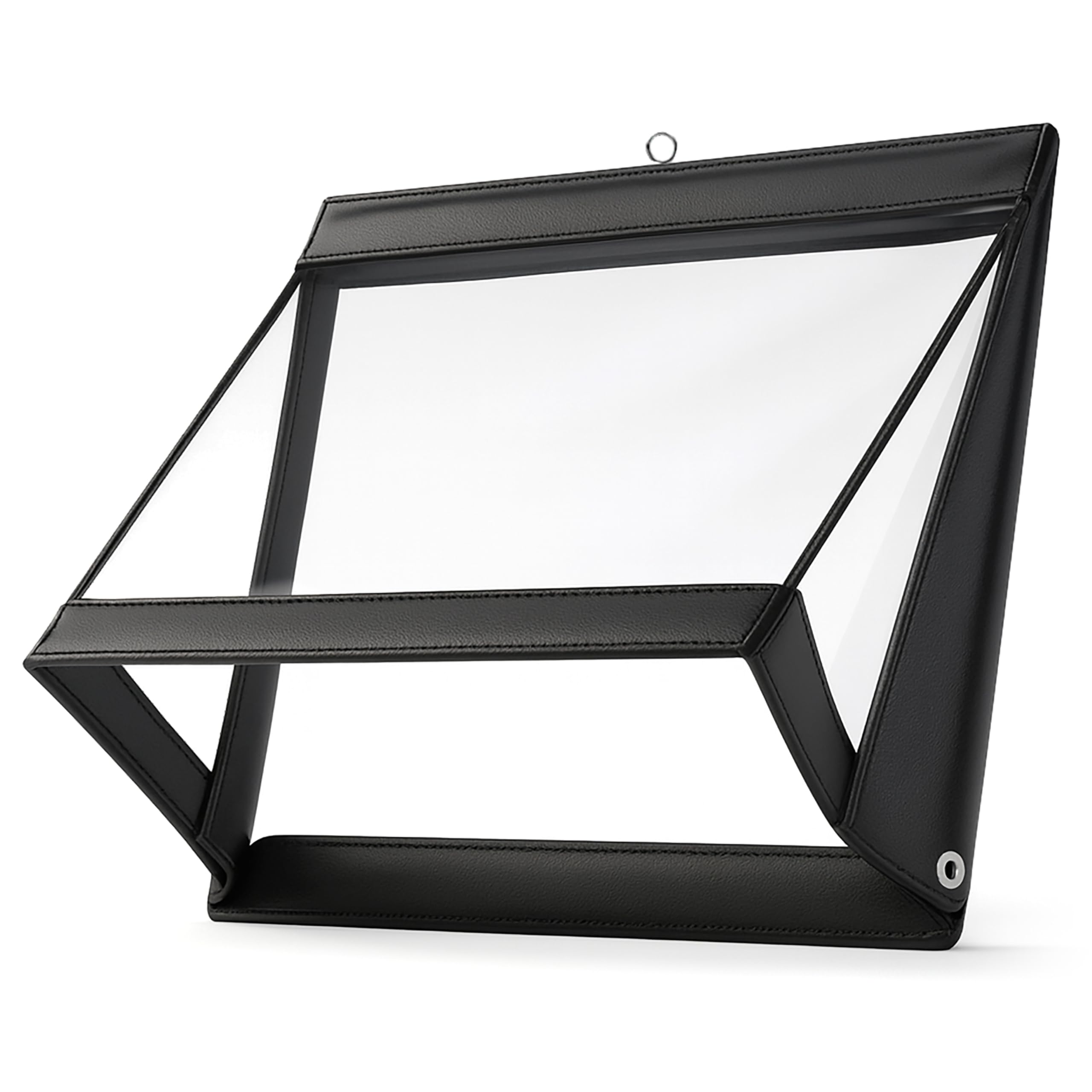 volila Waterproof Clipboard - (20 x 29cm) Landscape Waterproof Clipboard A4 with Transparent PVC Screen - Black Clipboard with Cover to Protect Documents from Rain, Snow and Dust Particles