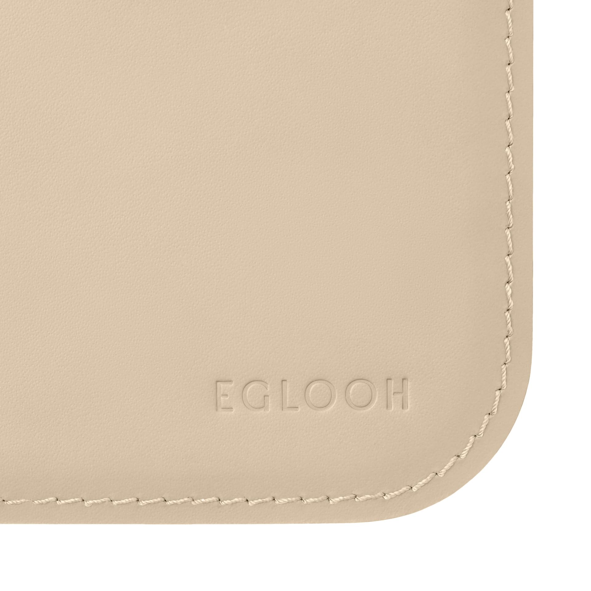 Eglooh - Herms - podkładka na biurko ze skóry z zaokrąglonym wzorem - antypoślizgowa mata na biurko - Office Essentials & Home Office akcesoria Made in Italy