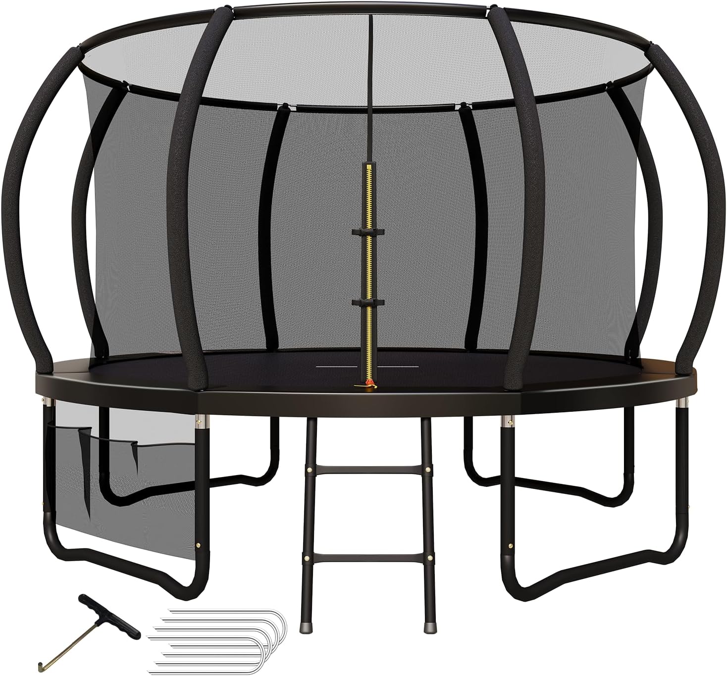 Devoko Outdoor Trampoline with safety net and ladder