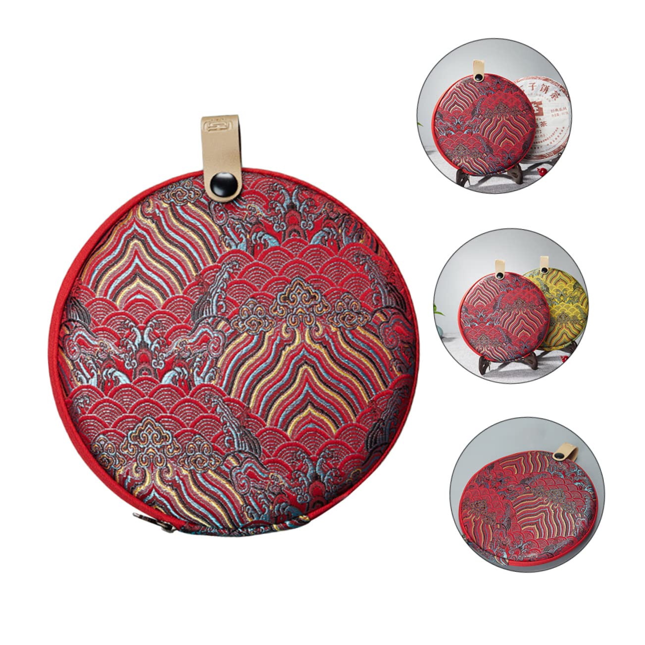 FUNOMOCYA Cloth Tea Cake Storage Holder Tea Cake Pouch Breathable Design for Preserving Flavor Lightweight and Convenient Storage Box for Home Use