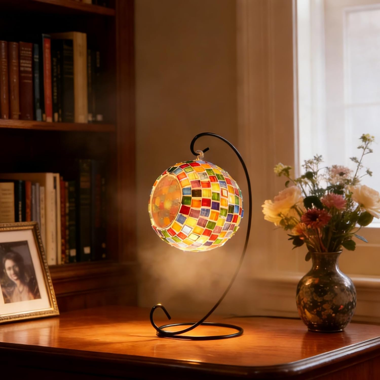 DIY Turkish Mosaic Candle Holder kit,Make Your Own Melting Lamps for Candles, Simple Stained Glass Table Lamp Kit