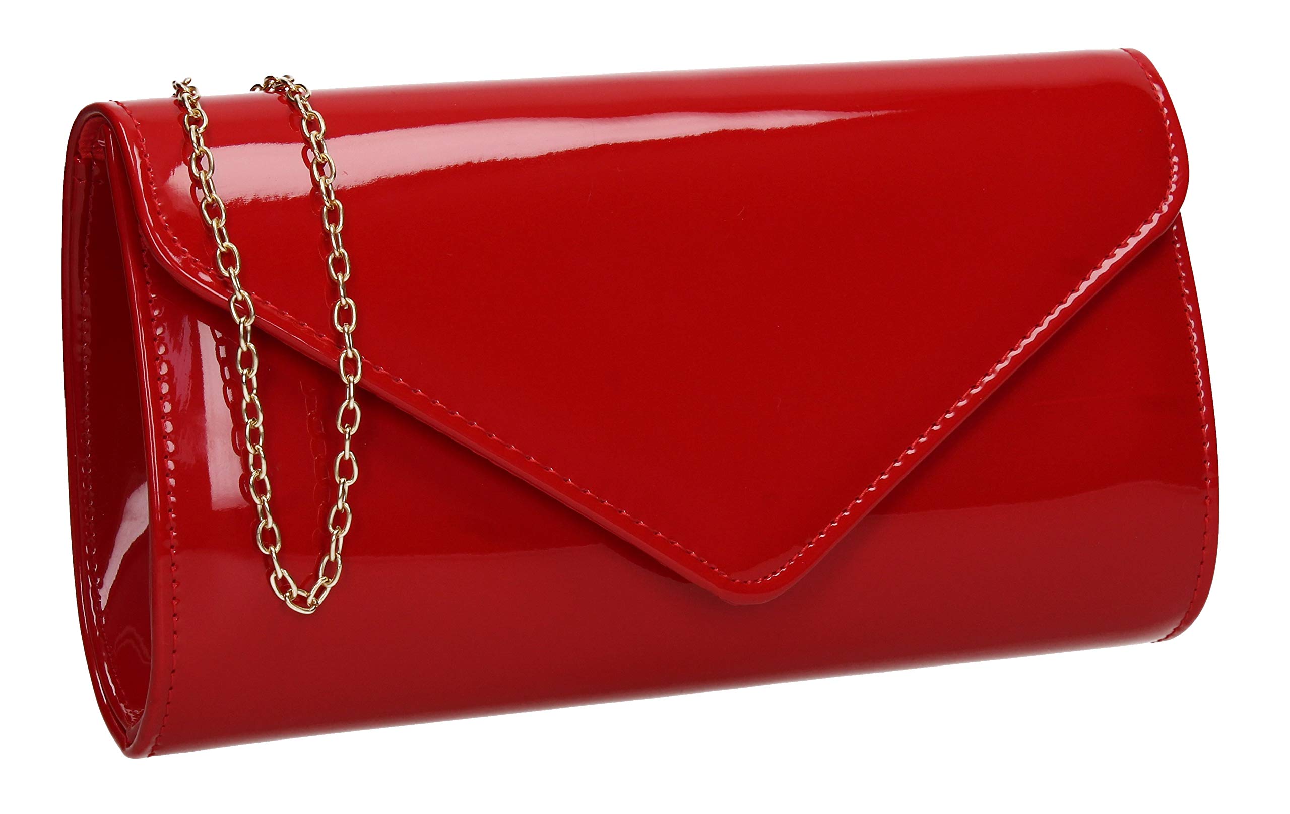 SwankySwans Women's Alisa Clutch Bag, Red