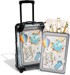 Mini-Reisekoffer, Reise Urlaubskasse Reisekoffer als Geschenk für Urlaub, Geldgeschenk-Verpackung Hochzeit, Deko-Koffer, Handyhalterung，Maße: [12,5 x 8 x 4.5cm]