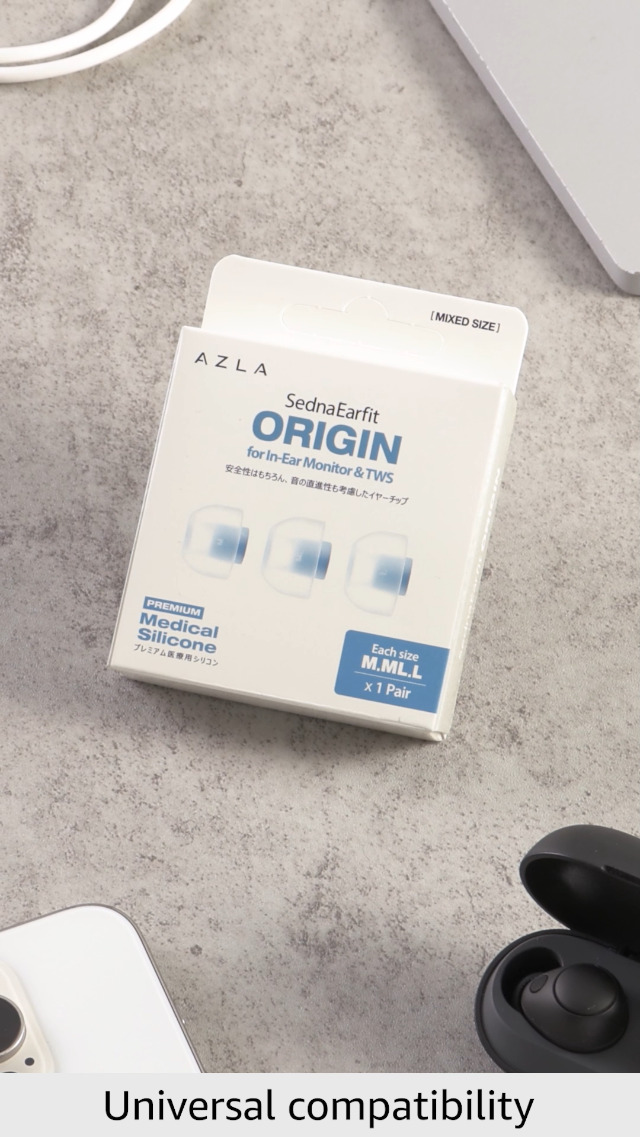 Amazon.com: AZLA SednaEarfit Origin (M/ML/L) - Earbud Tips for