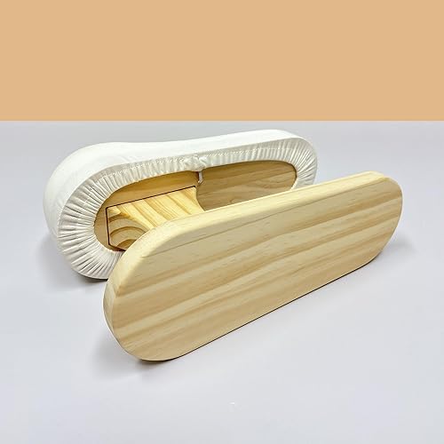 Miniatura 5 de Tabla de planchar acolchada de pecho y manga, pequeña, compacta, de algodón, para planchas, herramienta de planchado de madera, para costura,