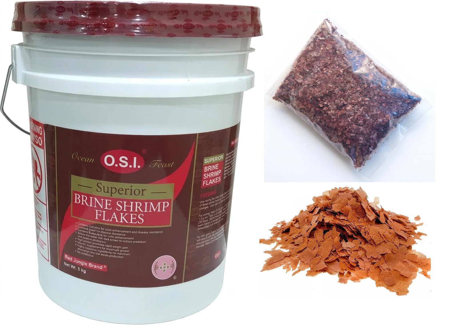 OSI Artemia Flakes Product | Premium Fish Food | Suitable for All Life Stage | 60% Protein Rich Fish Feed Artemia Flakes for All Types Fishes Guppy, Betta,Angel,Tetra | (50 Gram)-image-6