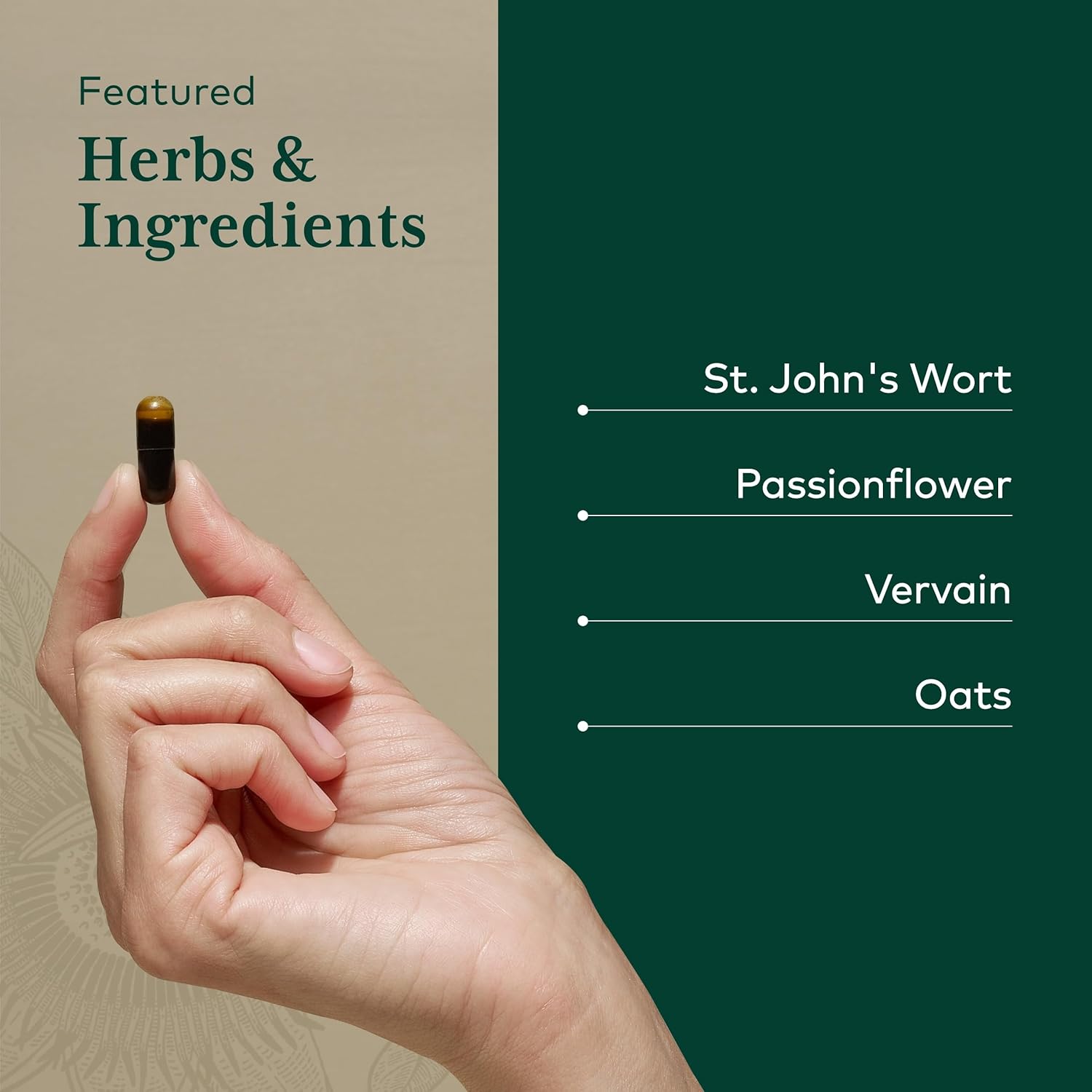 GAIA HERBS PRO Emotional Balance - Supports Stress & Cognitive Health* - St. John's Wort, Passionflower, Vervain & Oats - Vegan - 60 Liquid Phyto-Caps (60 Servings) - Image 4