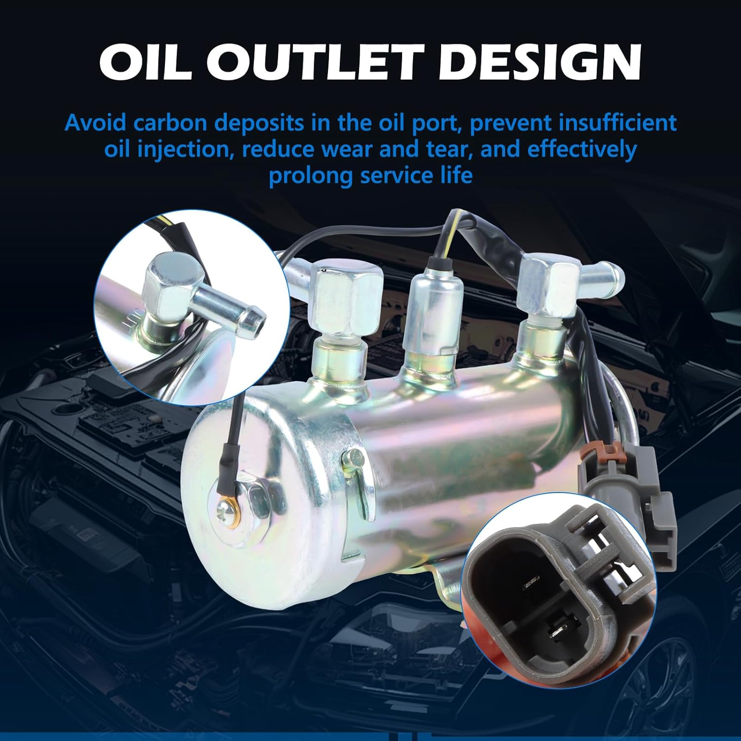 Electric Transistor Fuel Pump Replace OE 53-8150 538150 Compatible with Toro 12V Diesel Engine After-Market Parts