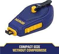 Vista 4 de IRWIN Tools STRAIT-LINE - Carrete de tiza compacto, con tiza azul, 30 pies (IWHT48440BC)