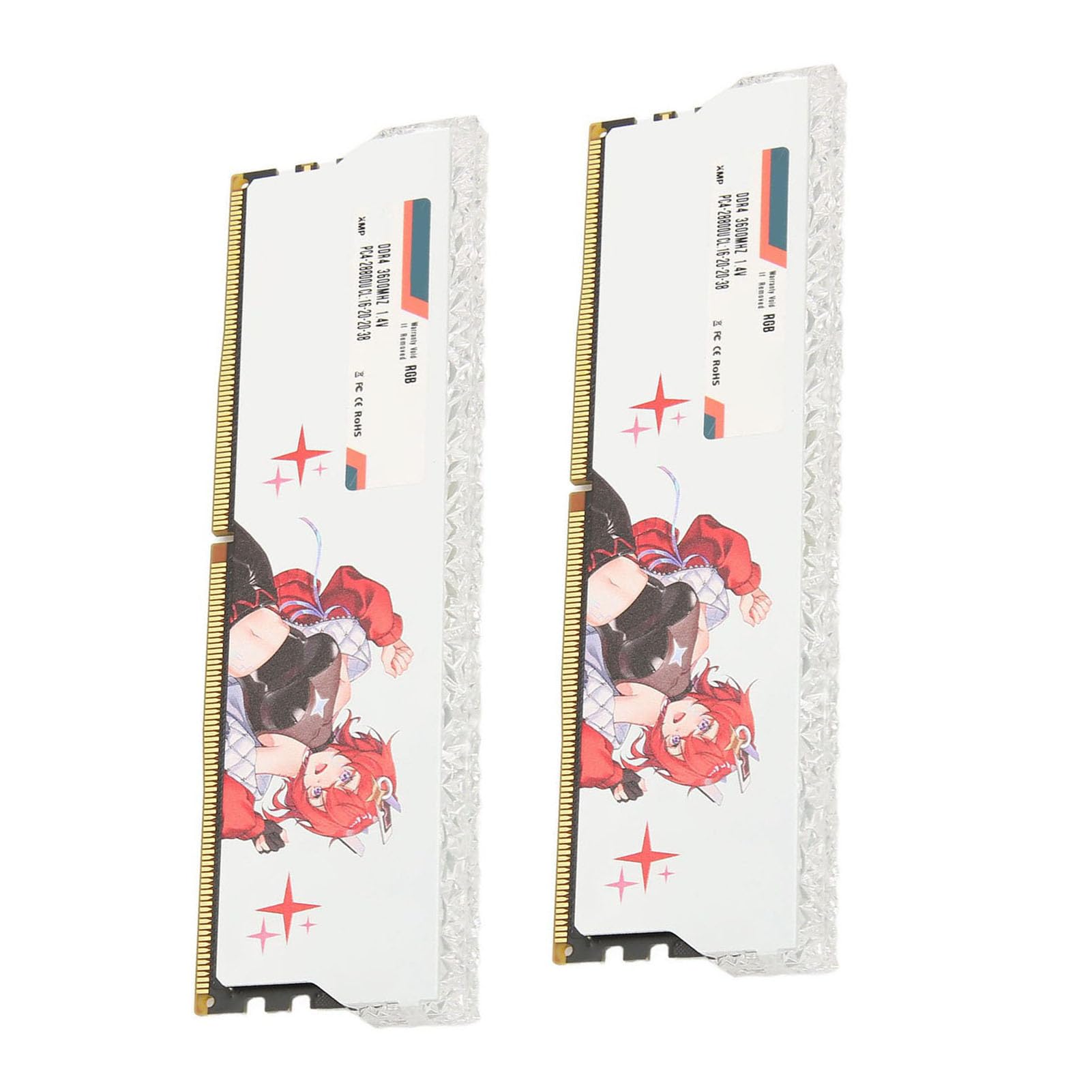 DDR4 RAM, 3600 MHz PC4 28800 CL16 20 20 38 1,35 V Moduł Pamięci do Komputerów Stacjonarnych do Gier z Przetaktowywaniem XMP2.0, Sterowania RGB Mystic Light Polychrome Sync (16 GB (2x8 GB))