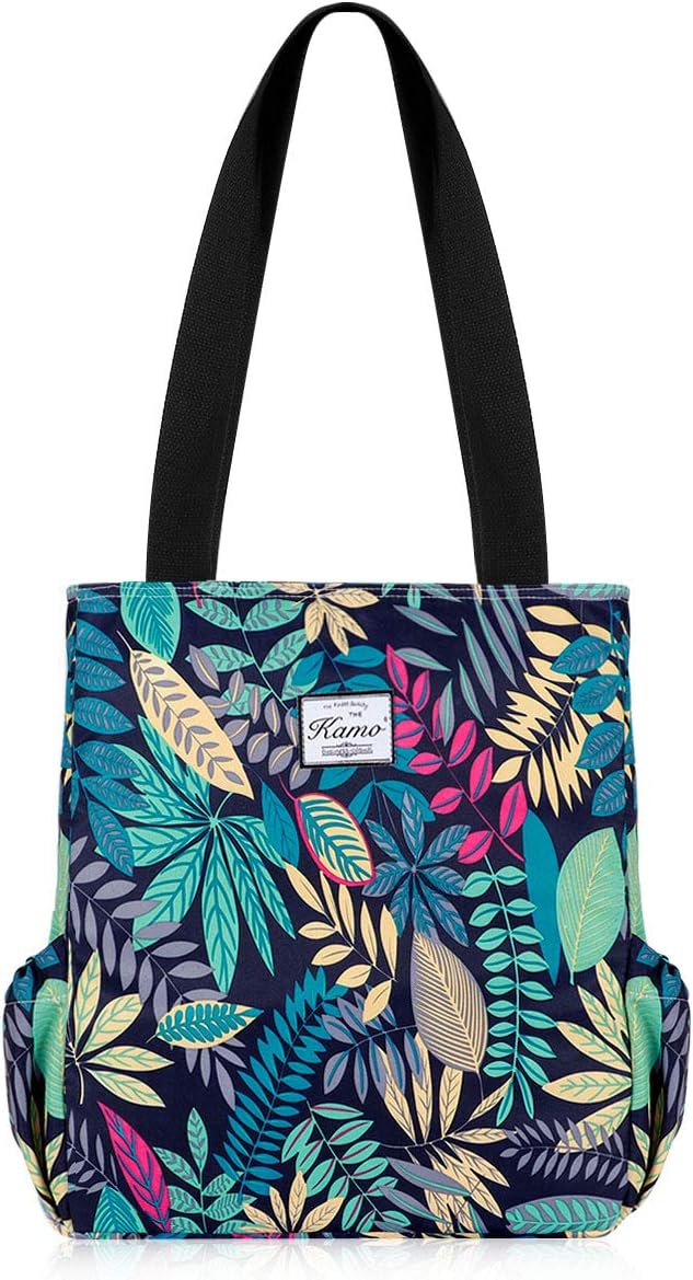 Floral Tote Bag - Waterproof Lightweight Handbags Travel Shoulder Bag for Hiking Yoga Gym Swimming Travel Beach