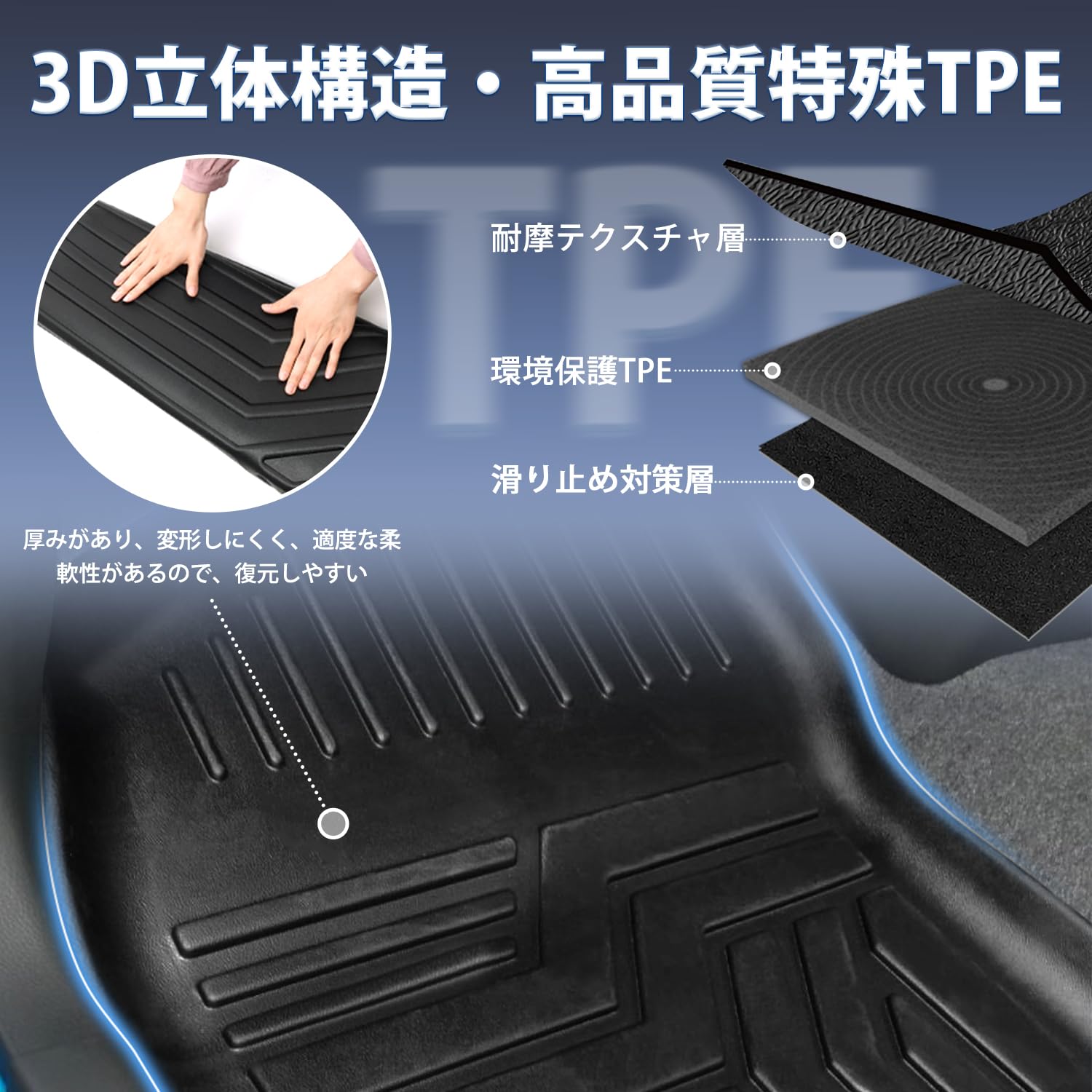 Amazon | Cartist スズキ ハスラー 3Dフロアマット MR52S MR92S 2020.1