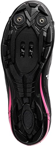 Miniatura 4 de CyclingDeal Mountain Bicycle Bike Women's MTB Cycling Shoes Black Compatible with Shimano SPD and CrankBrothers Cleats