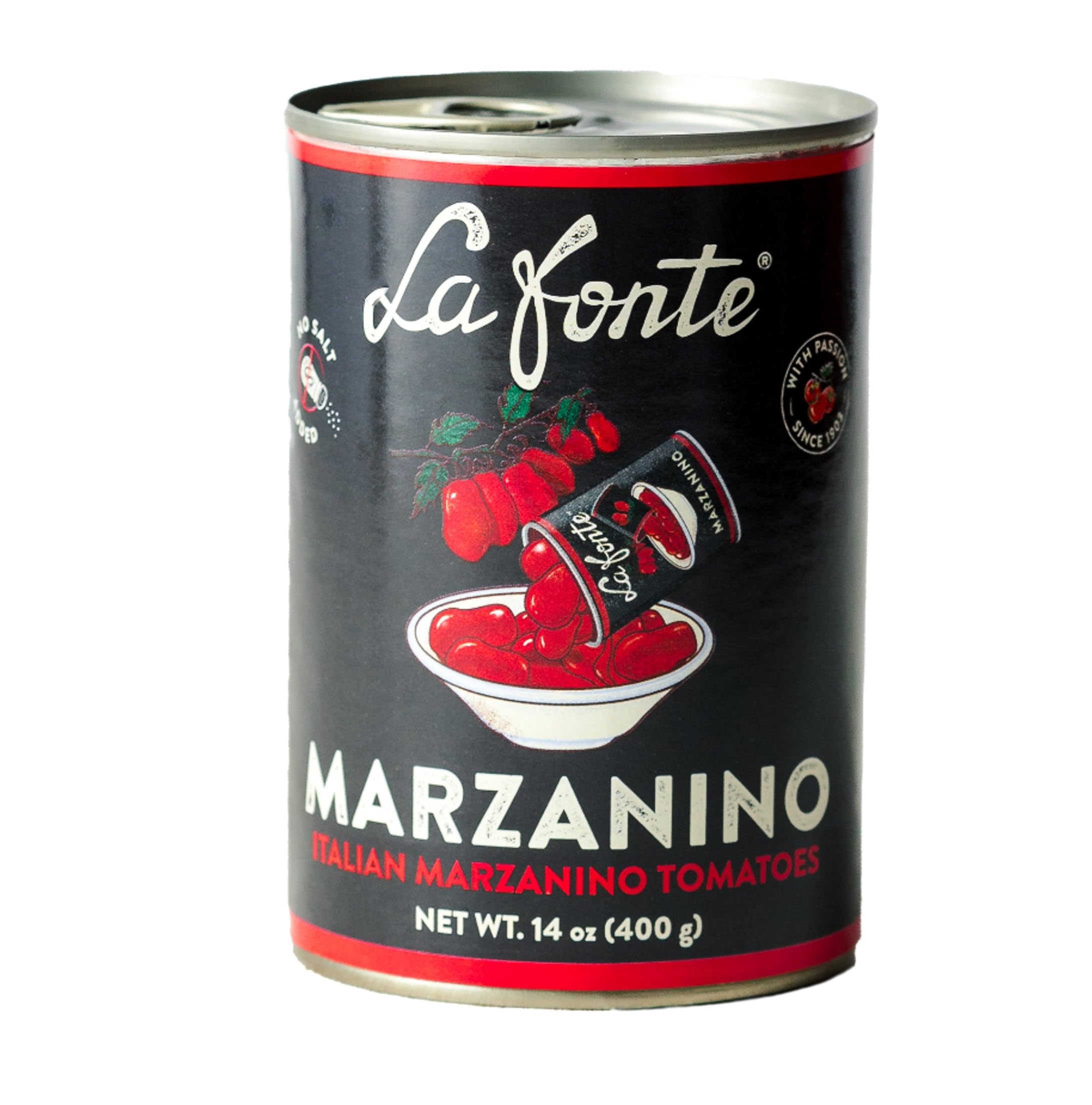 La Fonte Marzanino Tomatoes 14oz (Pack of 12)