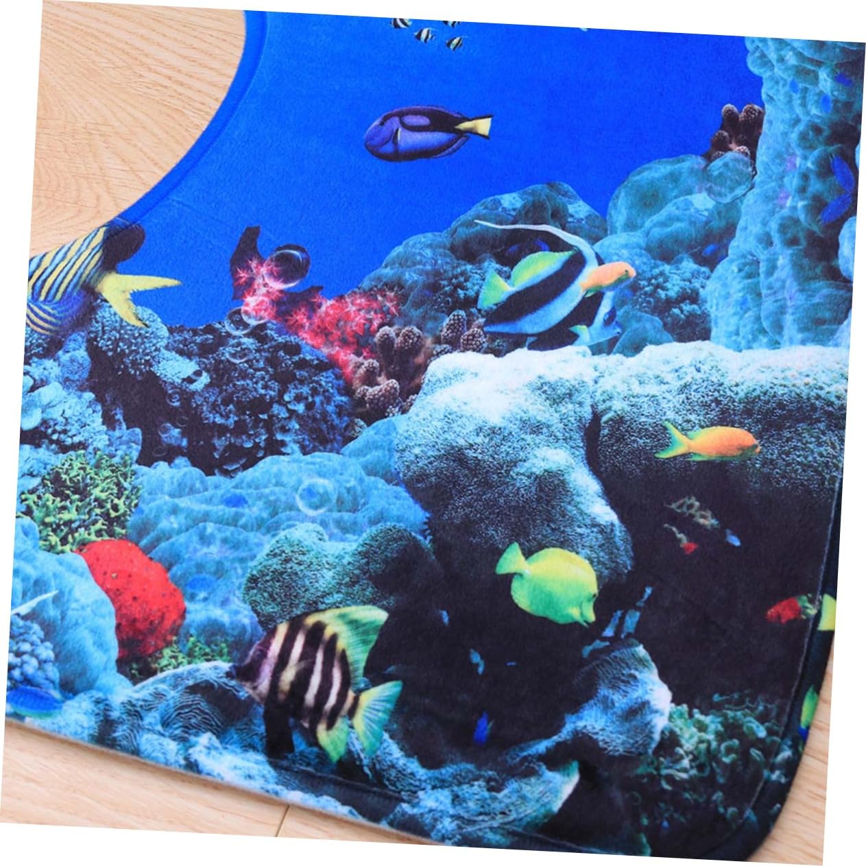 OUNONA Lot de 3 Tapis de Bain Tapis de Bain antidérapant Tapis pour abattant WC Doux Borne Tapis