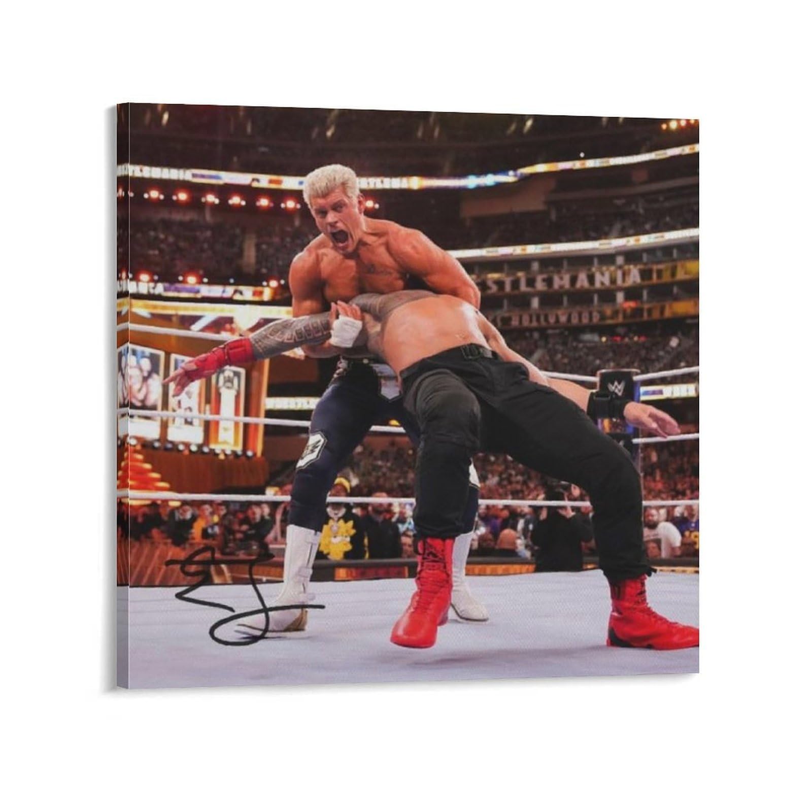 FCOIN Cody Rhodes Canvas Poster Picture Print Canvas Poster Wall Paint Art Posters Decor Modern Home Artworks 28x28inch(70x70cm)